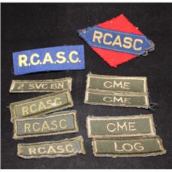 H32. Service Corps related cloth flash lot