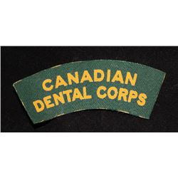 H38. Canadian Dental Corps CANVAS flash