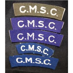 H47. Corp of Military Staff Clerks, Cloth Flash lot