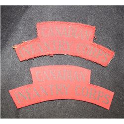 H55. Canadian Infantry Corps CANVAS flash lot