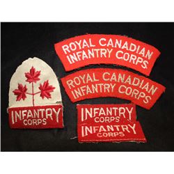 H56. Canadian (Royal) Infantry Corps cloth flash lot