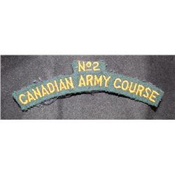 H60. No. 2 Canadian Army Course Shoulder flash