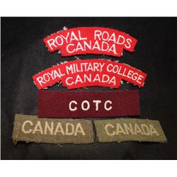H62. COTC/CANADA Cloth flash lot.