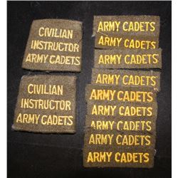 H64. Canadian Cadet Cloth lot