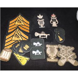 H69. Band related cloth items, trade patches, rank