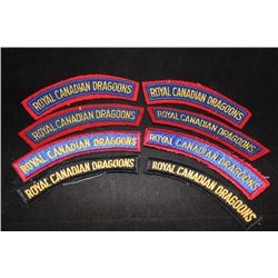 H81. Royal Canadian Dragoons Cloth shoulder flash lot