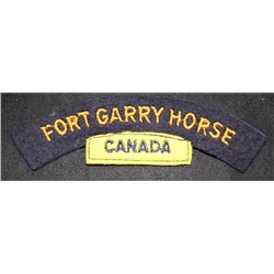 H88. Fort Garry Horse cloth shoulder flash