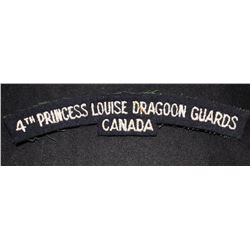 H94. 4th Princess Louise Dragoon Guards cloth shoulder flash