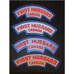 H103. 1st Hussars Cloth shoulder flash lot