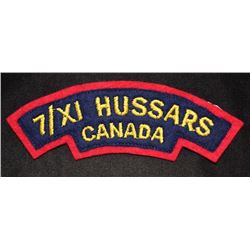 H106. 7/XI HUSSARS Cloth flash