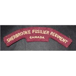 H107. Sherbrooke Fusilier Regiment Cloth flash