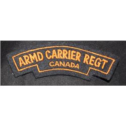 H115. ARMOURED CARRIER REGT Cloth flash