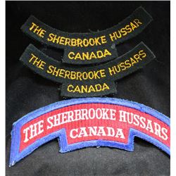 H131. The Sherbrooke Hussars Cloth flash lot