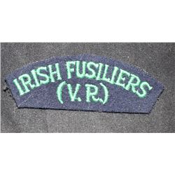 H140. Irish Fusilier of Canada cloth flash