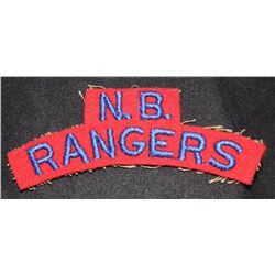 H155. New Brunswick Rangers cloth flash