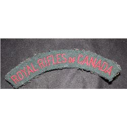 H156. Royal Rifles of Canada cloth flash