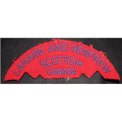 H157. Lanark and Renfrew Scottish Cloth flash