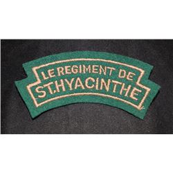 H163. Le Regiment De St. Hyacinthe cloth flash