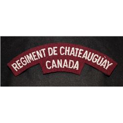 H165. Regiment De Chateauguay. Canada, cloth flash