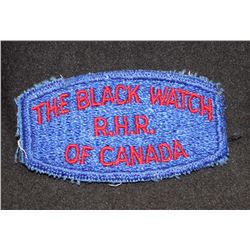 H166. Black Watch, Royal Highlanders of Canada cloth flash
