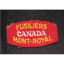 H167. Fusiliers Mont Royal, Canada, cloth flash