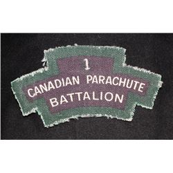 H170. 1st Canadian Parachute Battalion canvas/cloth flash