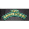 Image 1 : H172. First Garrison Battalion cloth flash