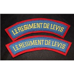 H174. Le Regiment De Levis cloth flash lot