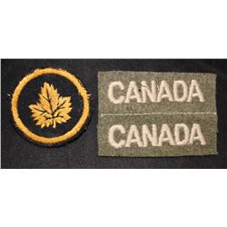 H180. WW2, Headquarters London and CANADA flash lot