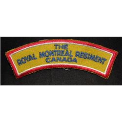 H185. Royal Montreal Regiment cloth flash