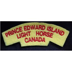 H186. Prince Edward Island Light Horse Canada cloth flash