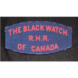 H189. Black Watch, Royal Highlanders of Canada, CANVAS, flash