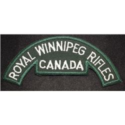 H195. Royal Winnipeg Rifles of Canada cloth flash