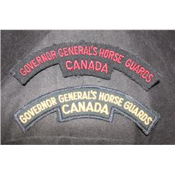 H203. Governor General's Horse Guard cloth flash lot