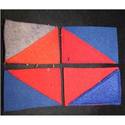 H208. 6th Canadian Division Cloth Shoulder flash lot