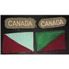 Image 1 : H215. 8th Canadian Division Shoulder flash/CANADA titles lot