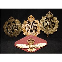 J3. RCAF, Royal Canadian Air Force Cap badge lot
