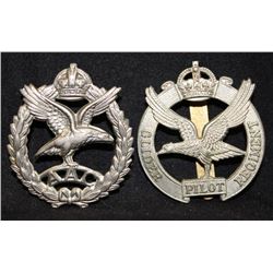 J5. British, Glider Pilot Regiment and AAC, Army Air Corps, Cap badge lot