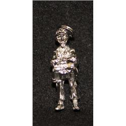 J13. Sterling Silver PARACHUTE jumper charm