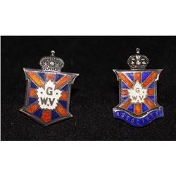 K2. Canadian Great War Veteran Pins