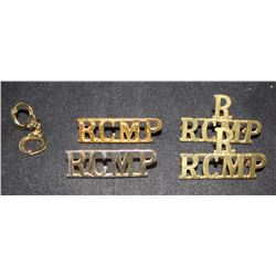 P17. RCMP Shoulder Title/pin Lot