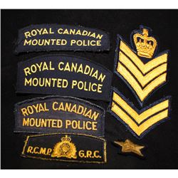 P19. RCMP Cloth flash/rank lot