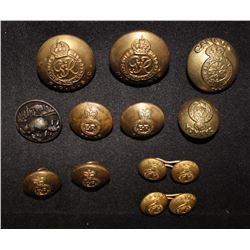 Q2. Button Lot. RCASC and General Service, Cuff links