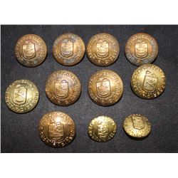 Q6. Lord Strathcona's Horse, Royal Canadians, Button lot