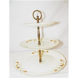Jewel tea, 3 tier tidbit tray