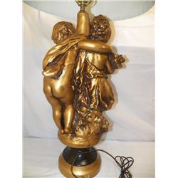 Sculpture Secrets Boy and Girl Lamp