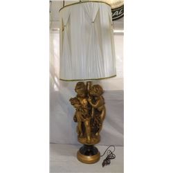 Sculpture Secrets Boy and Girl Lamp