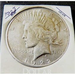 1922 Peace Silver Dollar