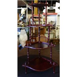 Corner Curio With 4 Shelves