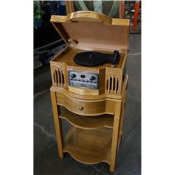 Philco Record And CD Player With 1 Drawer Stand